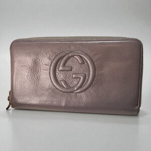 Gucci Zip Around Wallet Purple/Gray One Size